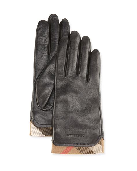 burberry tech leather gloves|Burberry beanies women's.